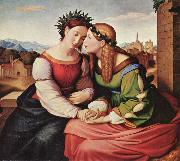 Overbeck, Johann Friedrich Italia and Germania (shulamith and Mary) (mk09) Spain oil painting artist
